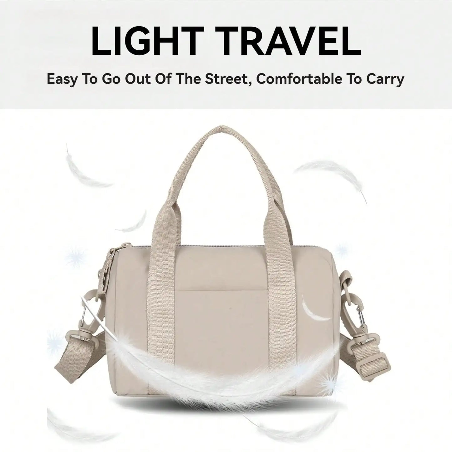 Women's Small Square Bag Large Capacity Tote Bag With Compartments, Hand or Shoulder Waterproof Fashionable for Travel Work