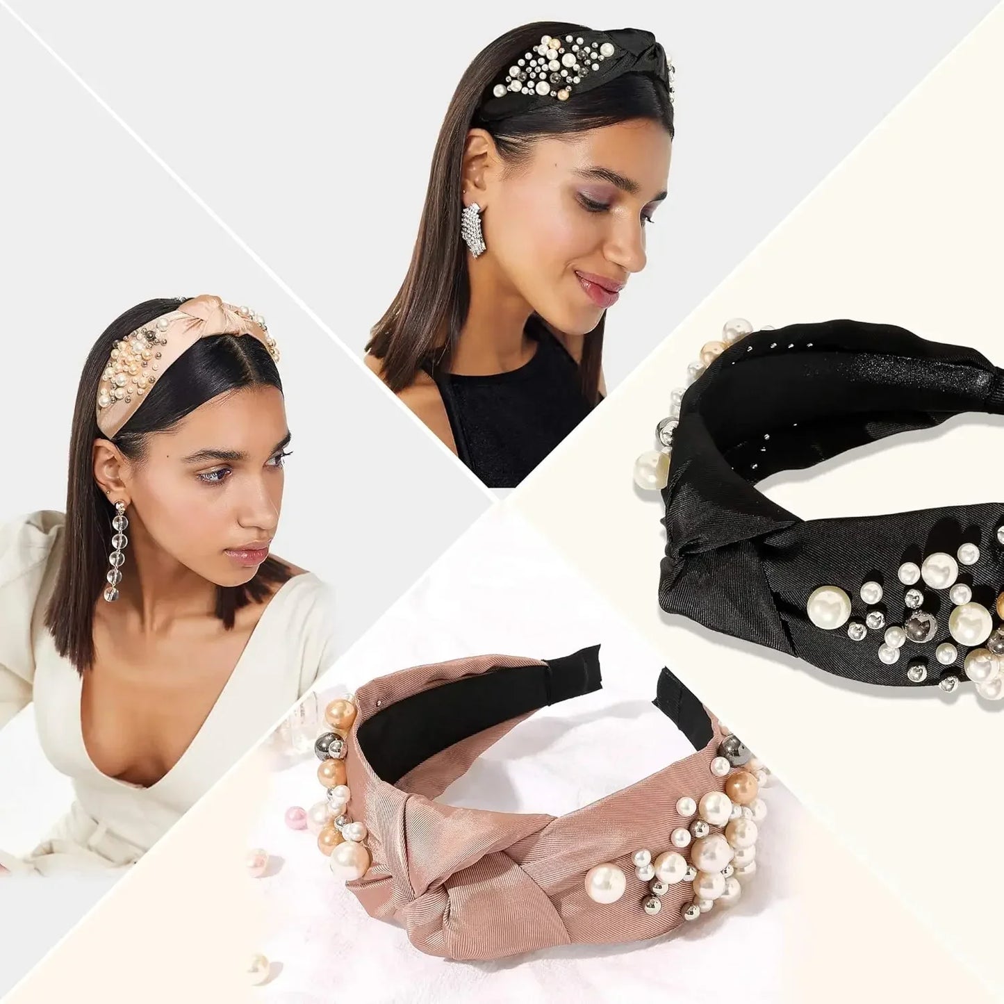 Headbands for Women Head Bands - 6pcs Padded Hair Accessories Hairbands for Girls No Slip Fashion Cute Headband Gift for Women