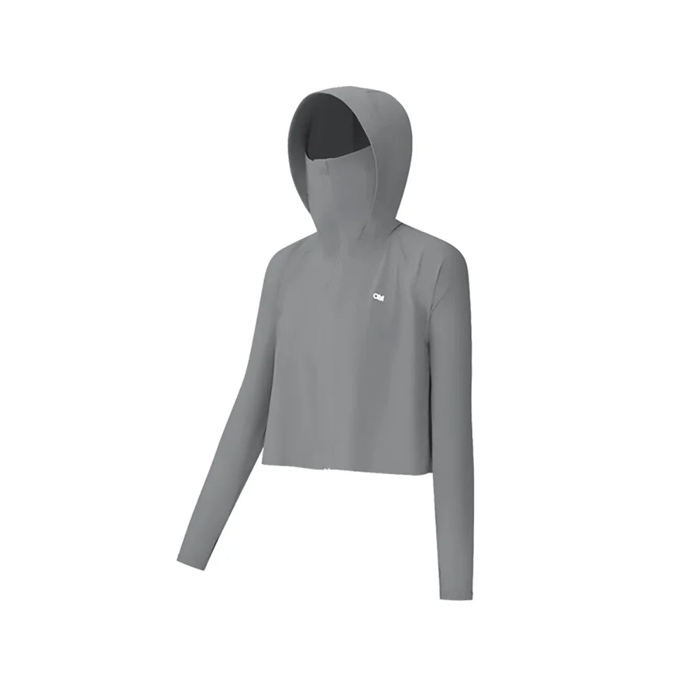 OhSunny Skin Protective Jackets Summer Cool Feeling Sun Protection Short Coats Hooded UPF 1000+ Anti-UV Clothing for OUtdoors