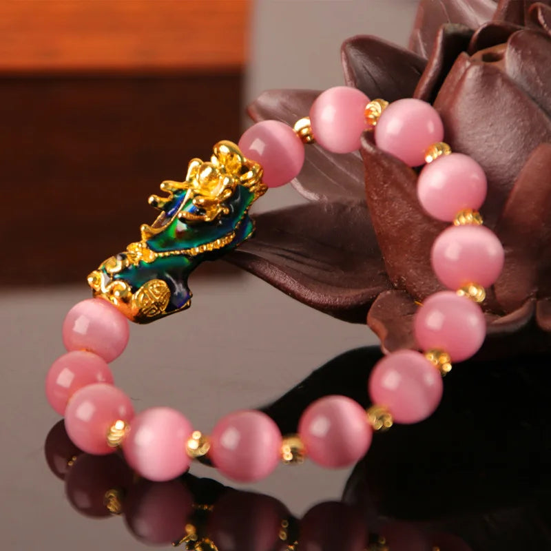 3D Gold-Plated Pixiu Bracelet for Wealth, Protection, and Good Fortune – Attract Prosperity and Ward Off Evil Energy