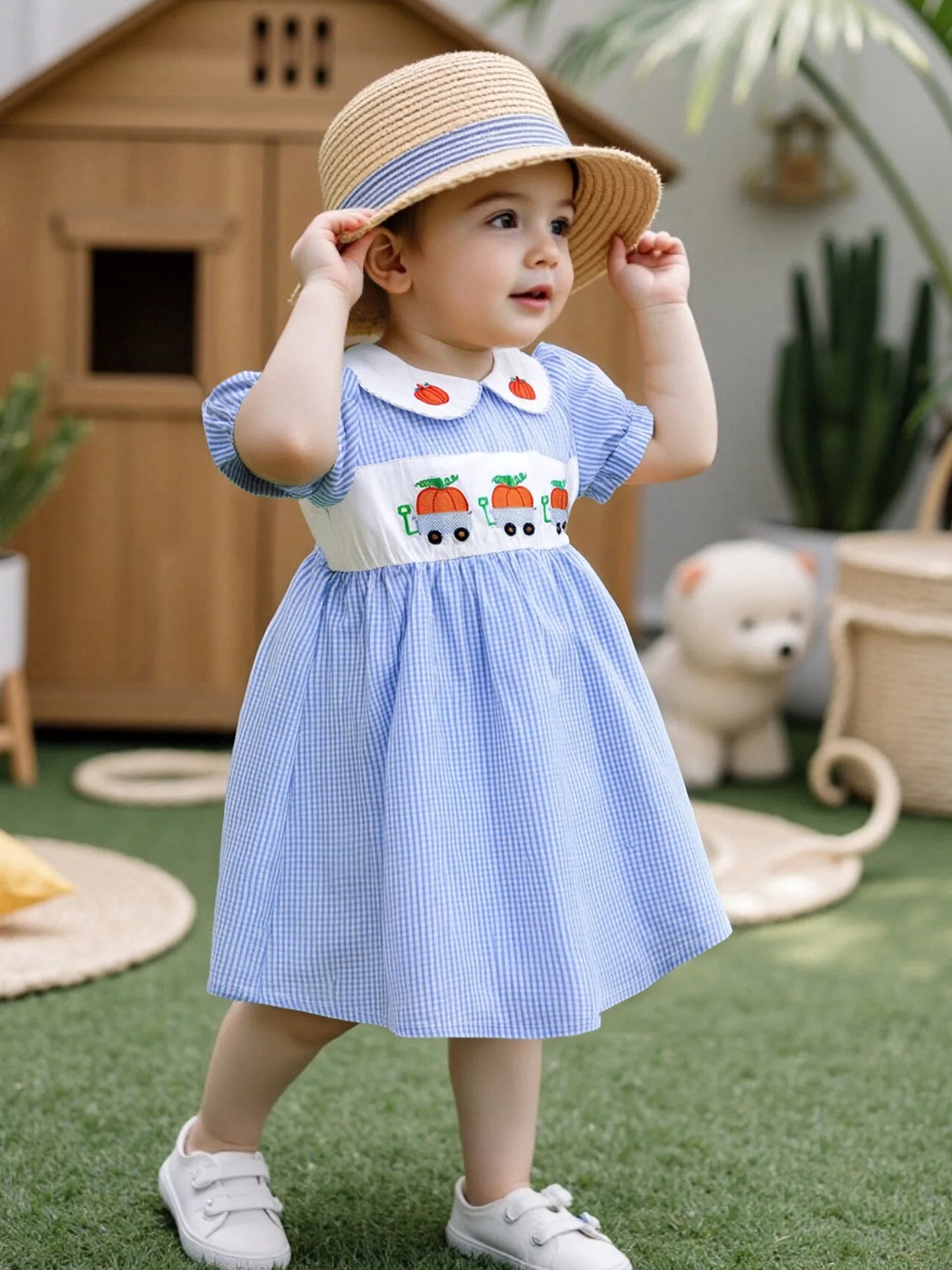 Children s Girl s Dress Sleeveless Floral Print Tulle Princess Party Dress with Bowknot Belt for Summer Wedding