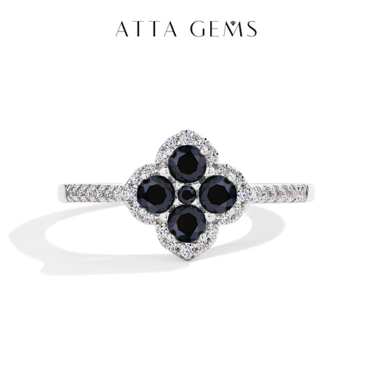 ATTAGEMS Full D VVS1 Moissanite Ring 100% S925 Sterling Silver for Woman Girl Birthday Party Jewelry Gifts Shipping from the USA