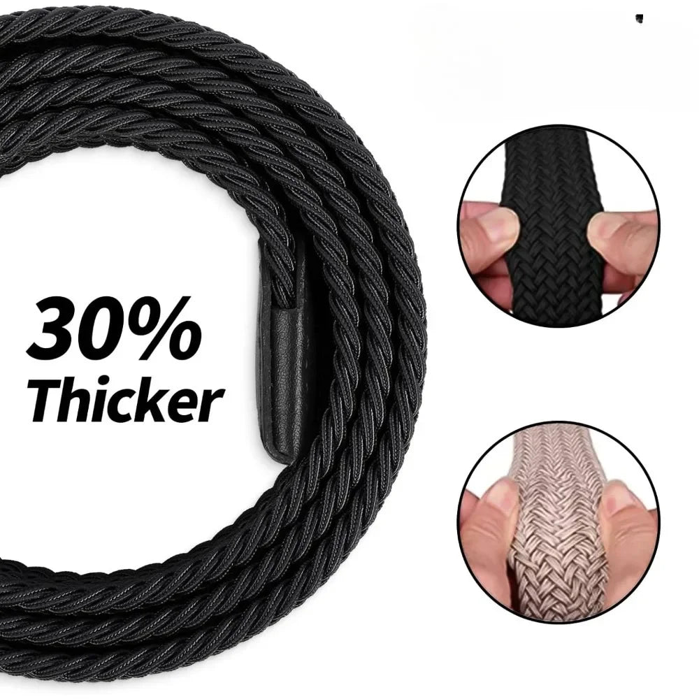 Elastic Braided Stretch Mens Golf Casual Jeans Belts Woven 1 3/8" Nylon Work Belts for Men Pants Shorts