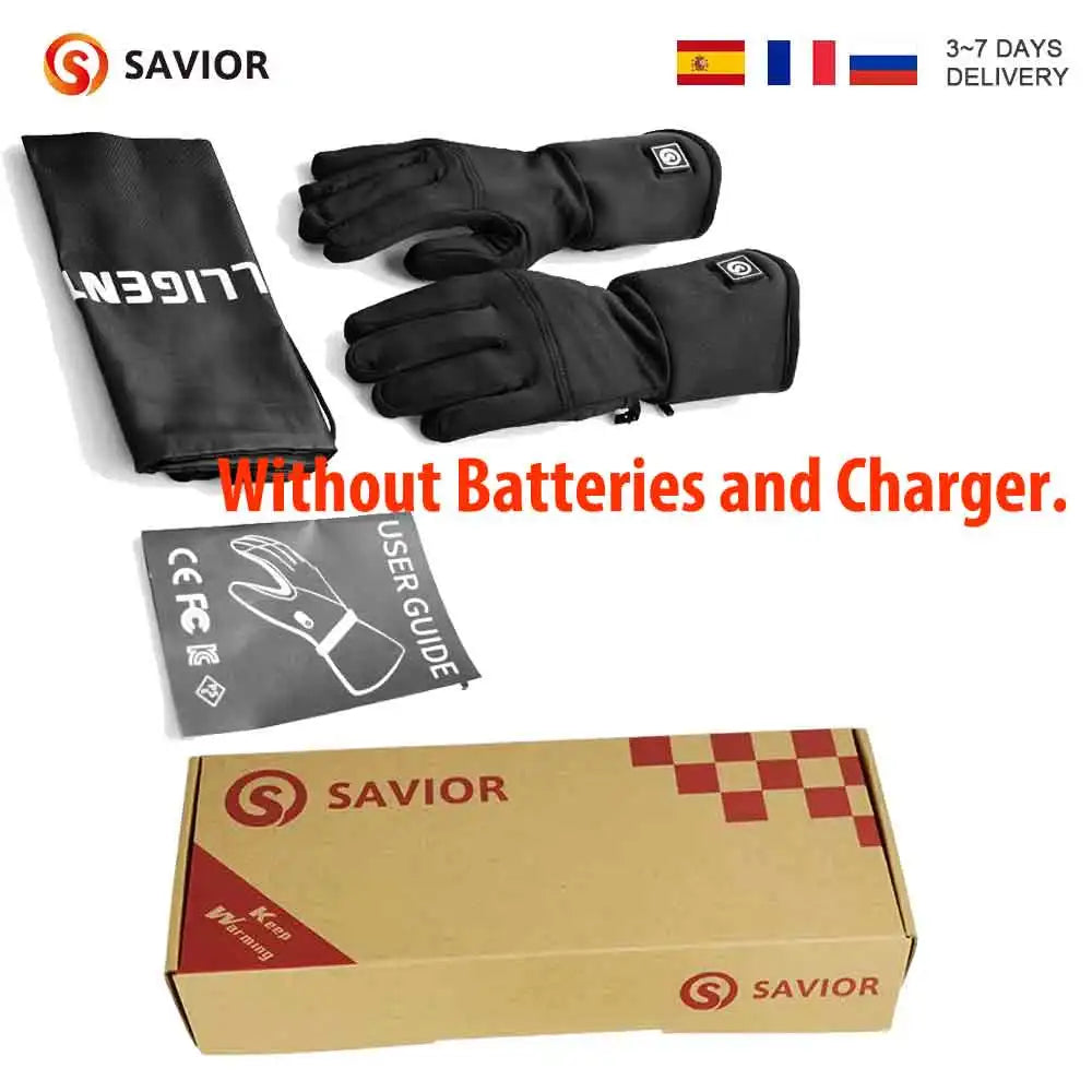 SAVIOR HEAT Rechargeable Heated Socks For Men and Women Electric Heated Socks Warm Foot Thermal Stocking with Battery Winter Ski