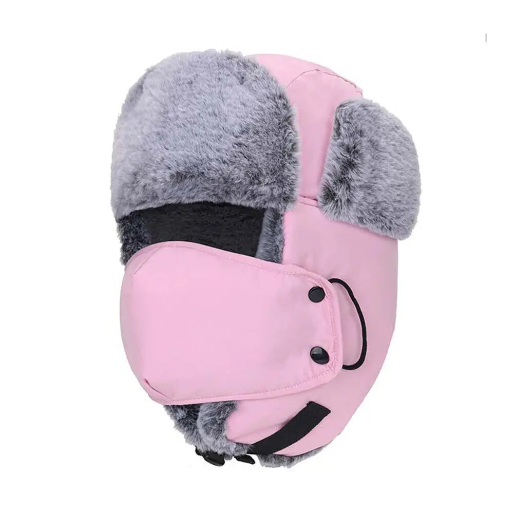 Outdoor Windproof Earflaps Warm Hat Winter Men Women Snow Ski Hat Lei Feng Caps Earmuffs Hats Masks Ear Protection Hats