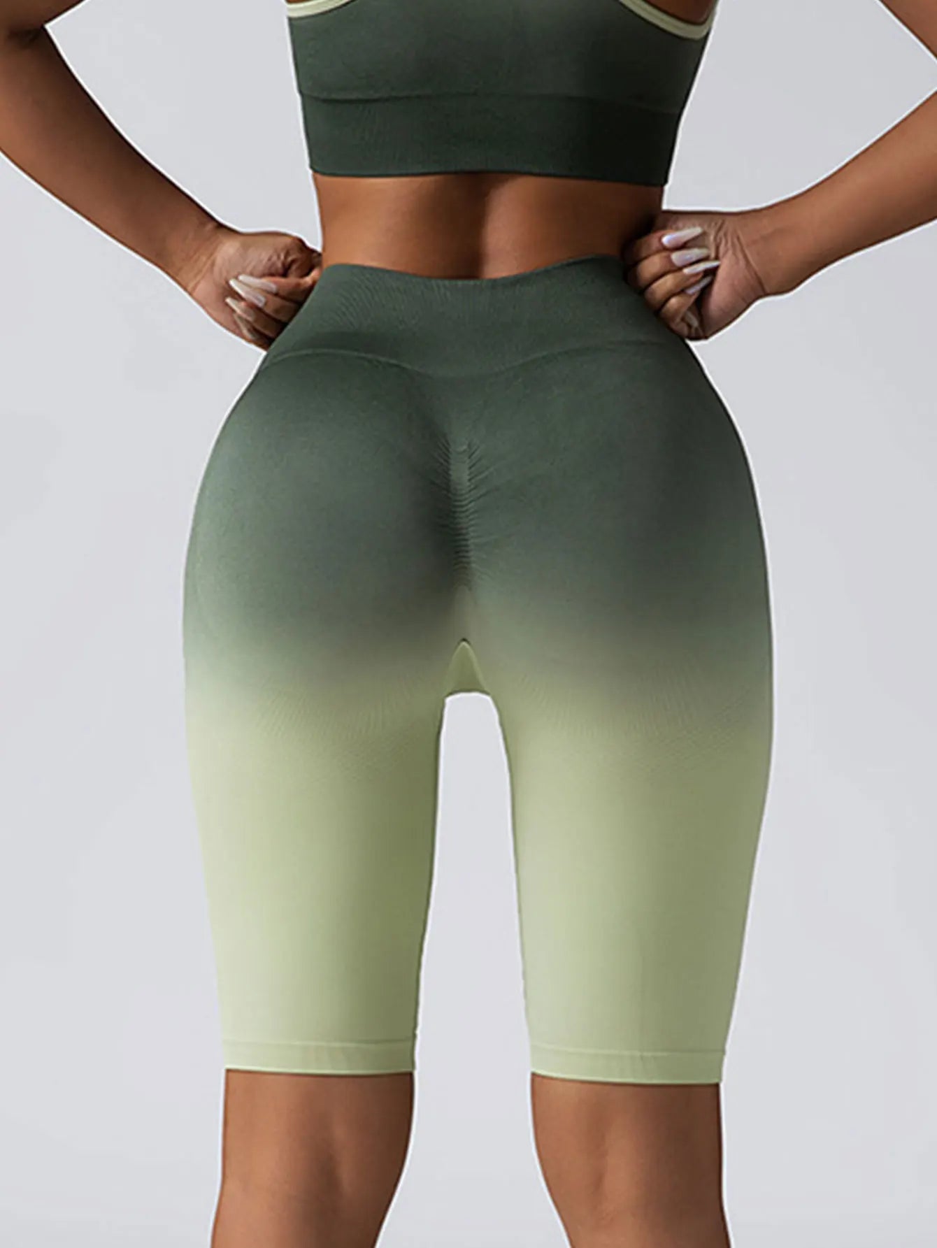 3 Pack US Local Women's Yoga Fitness Yoga Shorts, Tummy Control Yoga Shorts Seamless Ruched Booty Workout Shorts