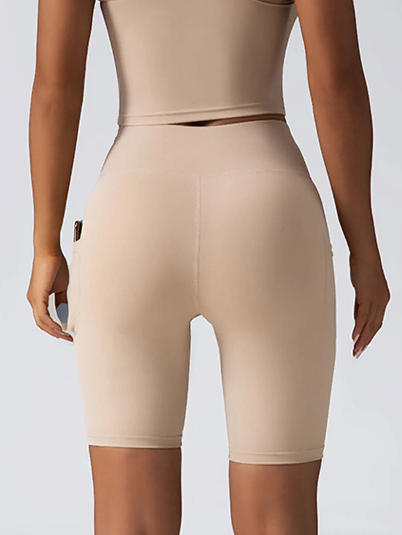 3 Pack US Local Women's High Waist Yoga Shorts Tummy Control Fitness Athletic Workout Running Shorts With Deep Pockets