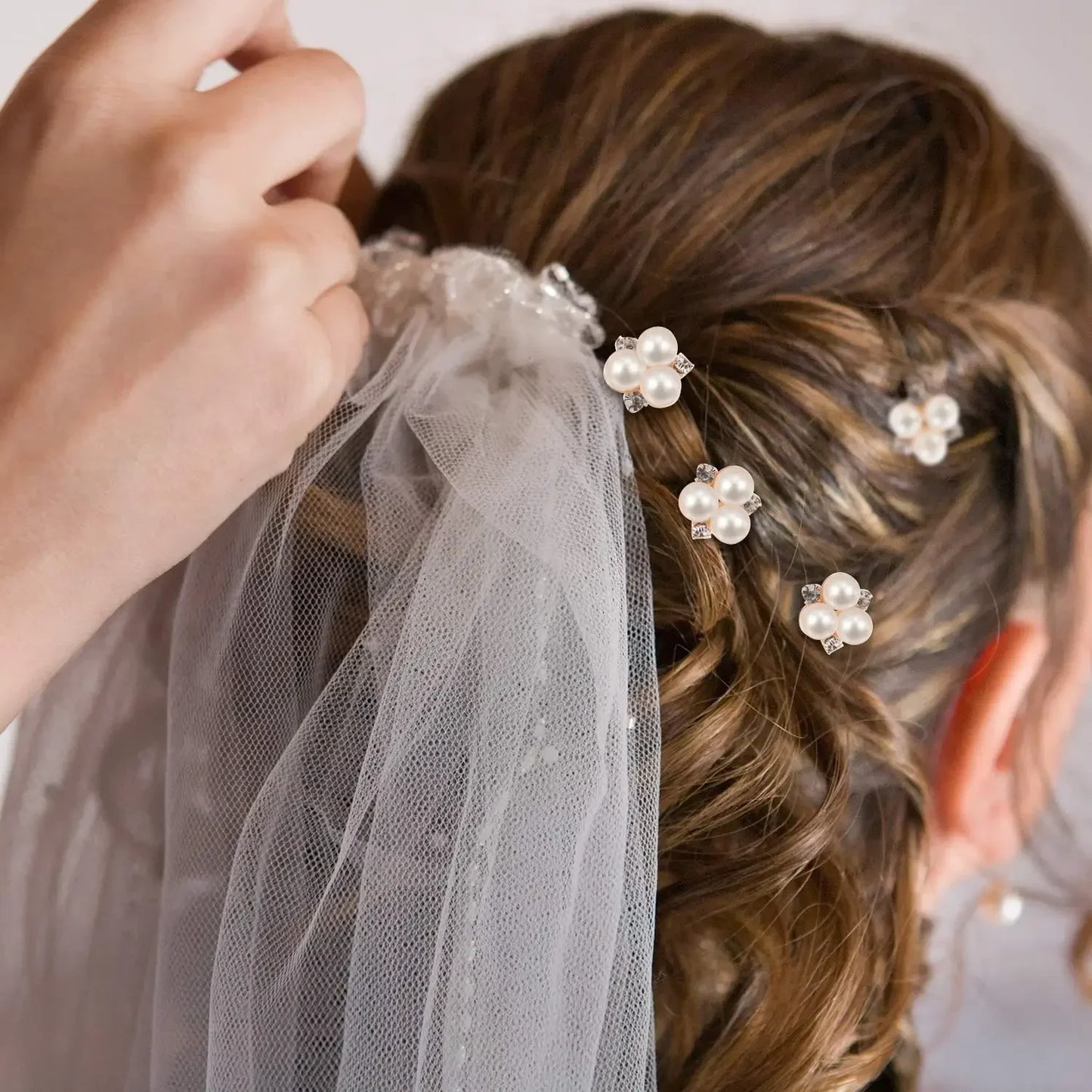18 Pcs Pearl Hair Pins Bridal Hair Accessories Pearl Crystal Bridal Hairpin Wedding Hair Accessories Pearl Hair Pins for Brides
