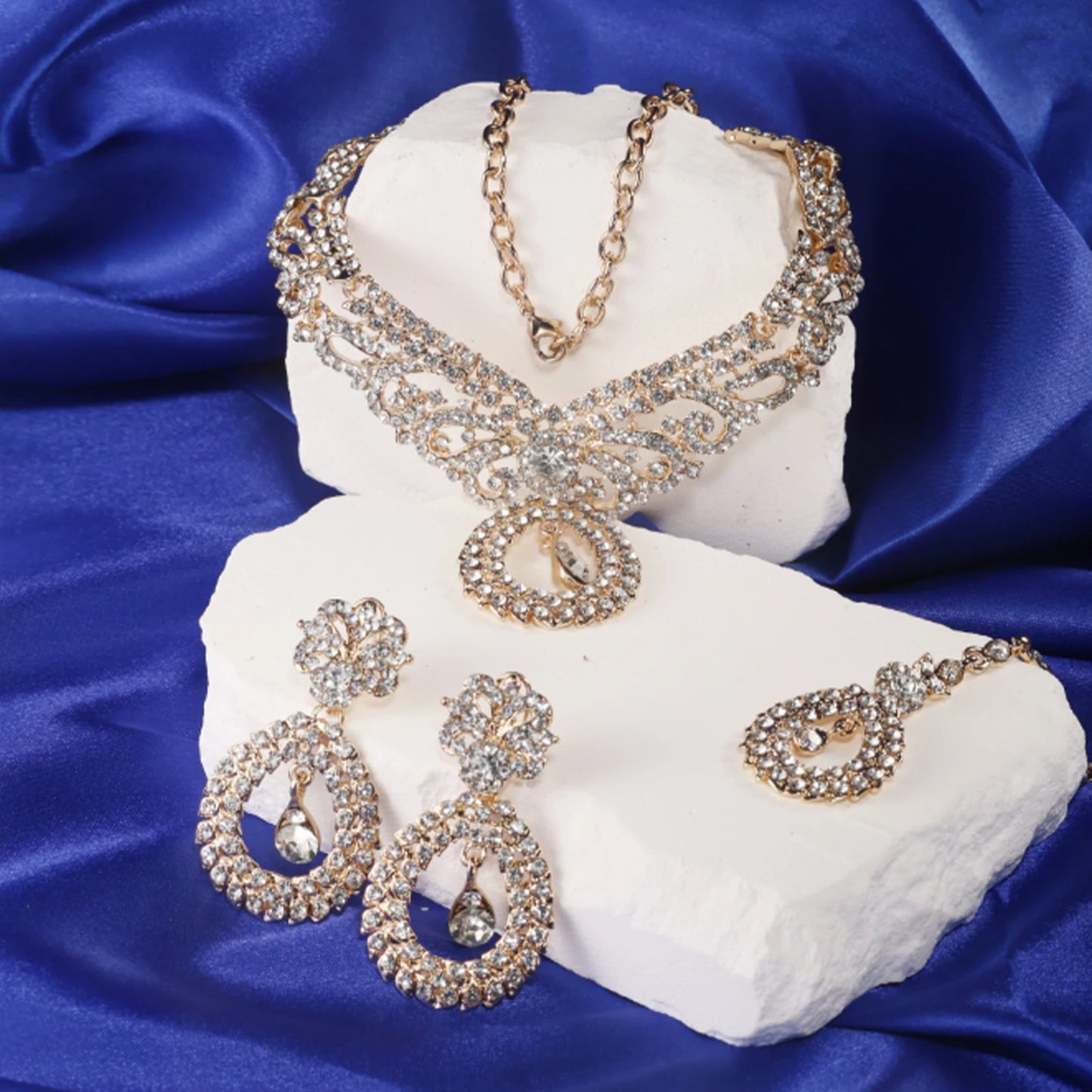 925 silver, gold vintage crystal set, fashionable and durable design Perfect gift for wife, girlfriend, mother, daughter, for bi