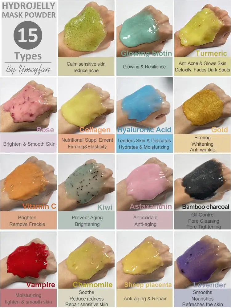 Jelly Face Mask Powder for Facials Esthetician Supplies Professional Beauty Skin Care Wholesale Bulk Mask