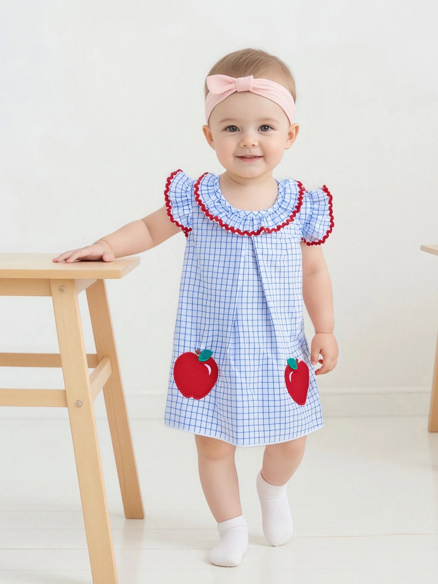 Toddler Girl Floral Print Sleeveless Round Neck A-Line Dress Summer Casual Dress with Bow Detail and Ruffle Hem