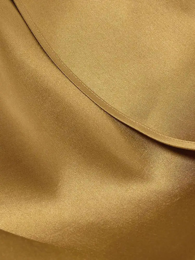 2024 New Women's Evening Dress Jumpsuit  Wrap Falbala Layered Summer Solid Color Zipper Round-neck Evening Jumpsuits