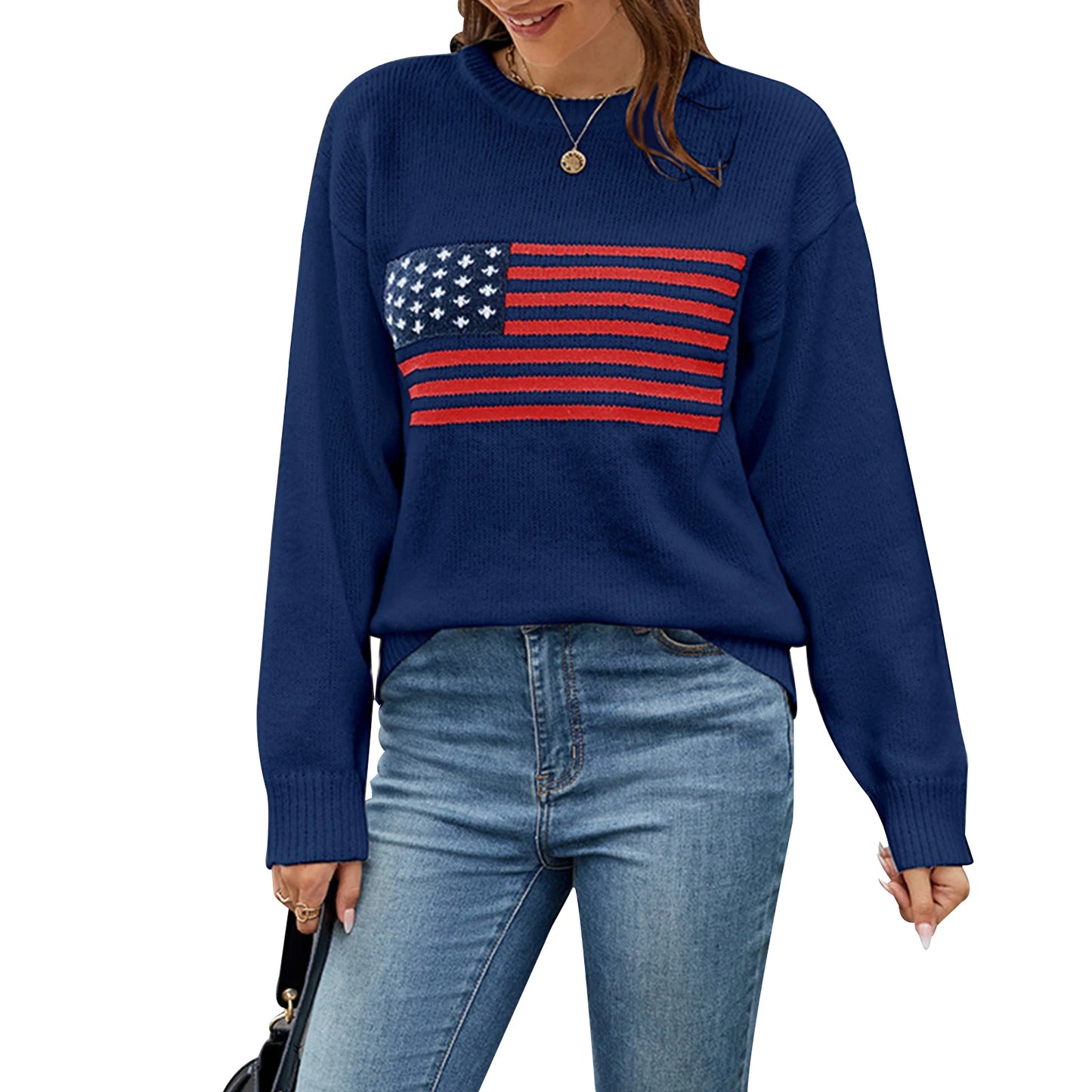 Women s Distressed Denim Jacket with American Flag Patchwork and Frayed Hem Casual Streetwear Outerwear Coat for Fall Winter