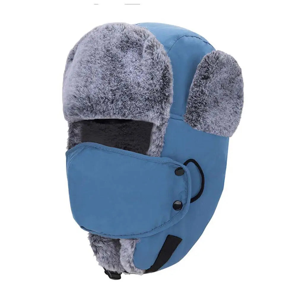 Outdoor Windproof Earflaps Warm Hat Winter Men Women Snow Ski Hat Lei Feng Caps Earmuffs Hats Masks Ear Protection Hats
