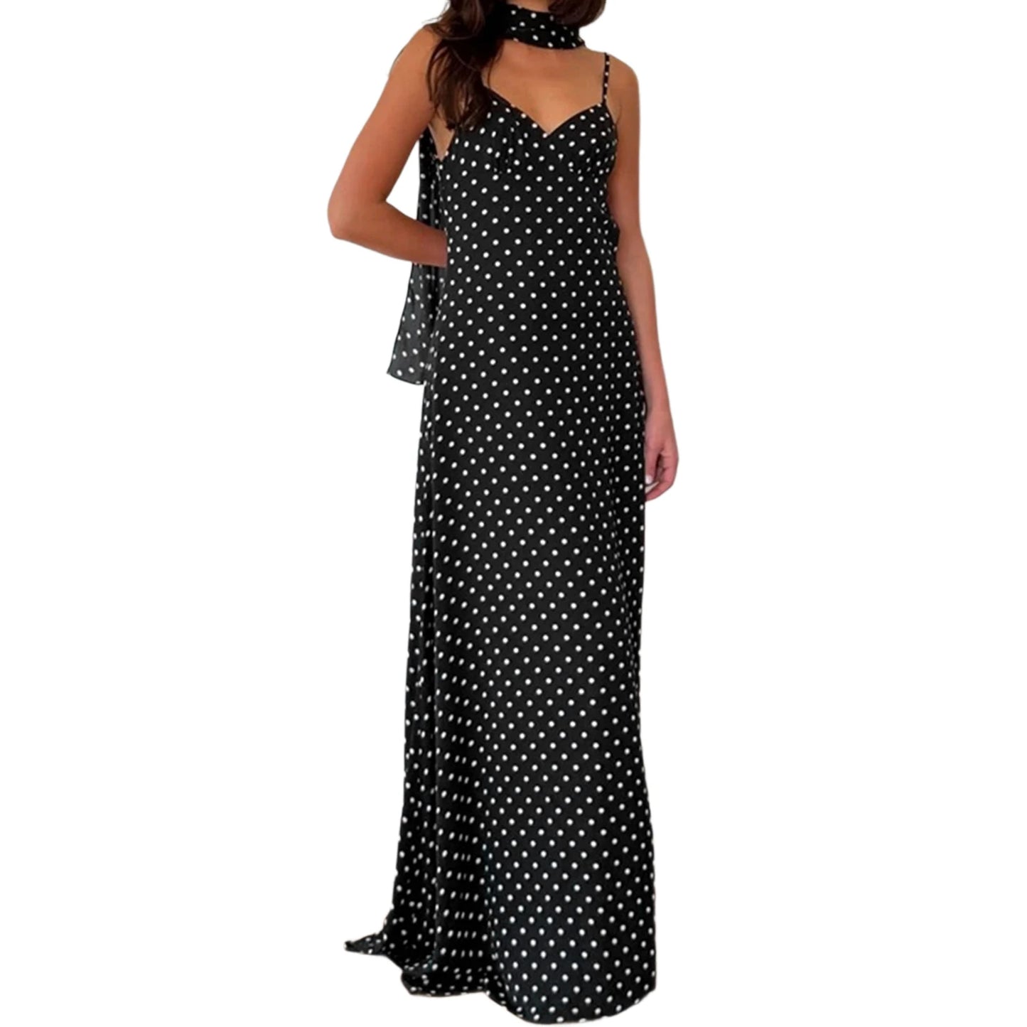 Elegant Floral Print Sleeveless Maxi Dress with Ruffle Hem and Tie Waist Belt for Women s Summer Fashion