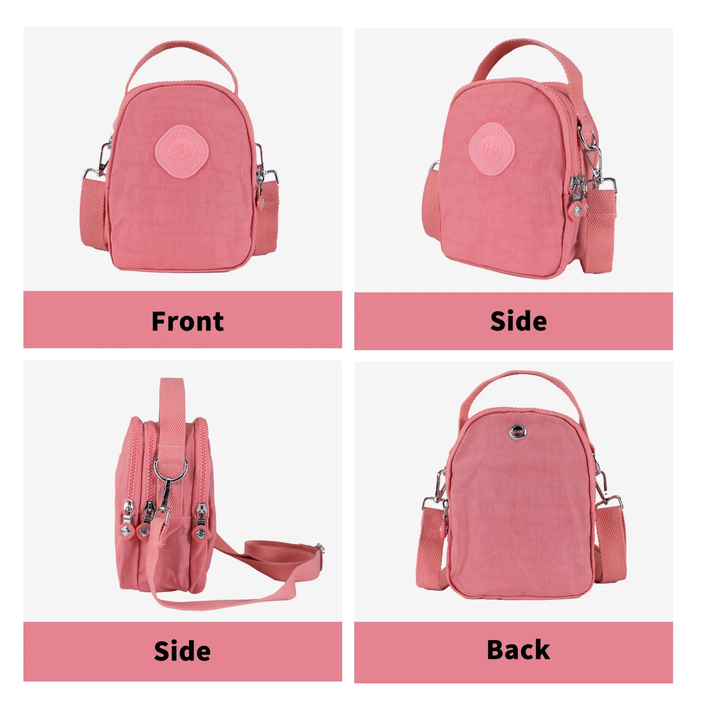 Lightweight Women's Crossbody Bags Small Messenger Purse with Shoulder Strap Waterproof Mini Tote & Multi-Pockets for Daily Use