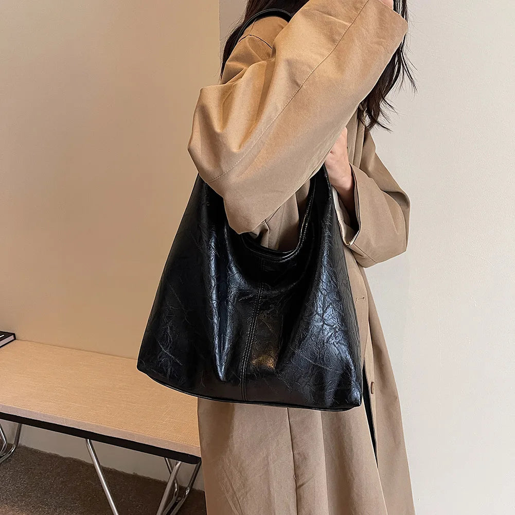Women Soft Underarm Bag Fashion Hobo Bag and Clutch Versatile 2pcs Shoulder Bag and Handbag Set Satchel Hobo Bag Commuting Bag