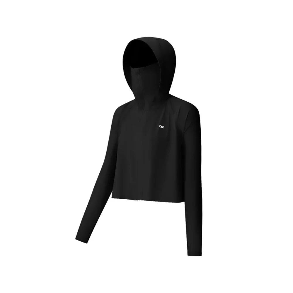 OhSunny Skin Protective Jackets Summer Cool Feeling Sun Protection Short Coats Hooded UPF 1000+ Anti-UV Clothing for OUtdoors