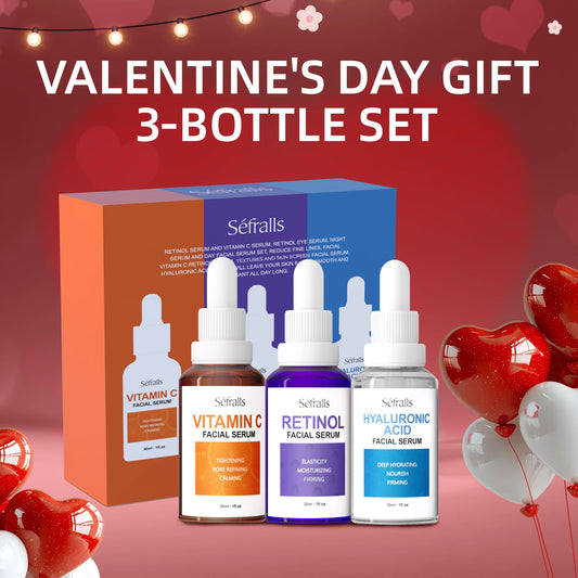 Séfralls Hyaluronic Acid VC Serum with Vitamin C and A. It offers firming effect, hydrates, whitens, shrinks pores, is anti