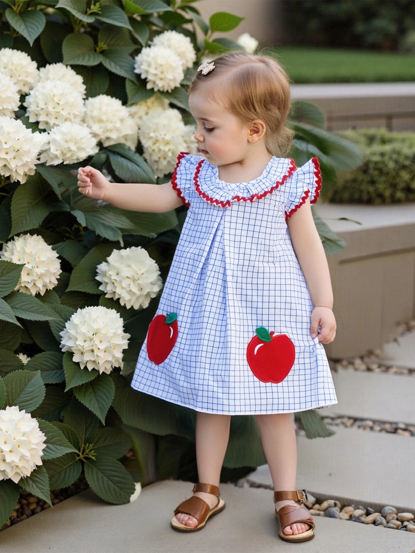 Toddler Girl Floral Print Sleeveless Round Neck A-Line Dress Summer Casual Dress with Bow Detail and Ruffle Hem